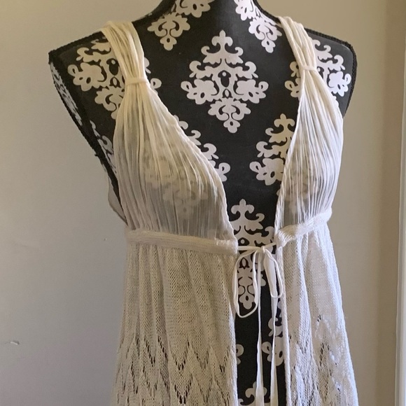 Crochet Gauzy tie front top - Boho goddess - Picture 6 of 6